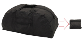 Opvouwbare 42 liter sporttas zwart Compact Black - 63 x 26 x 29 cm / 17 x 17 x 6 cm !