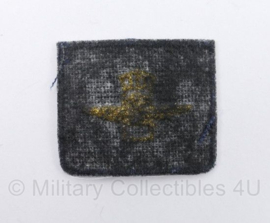 KLU Koninklijke Luchtmacht Luchtvaart Beveiliger brevet stof - blauw - 3,5 x 4 cm - origineel