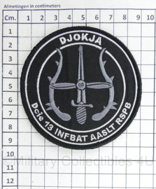 Defensie Djokja Dcie 13 INFBAT AASLT RSPB 13e InfanterieBataljon luchtmobiel Regiment Stoottroepen Prins Bernhard embleem - met klittenband - diameter 9 cm