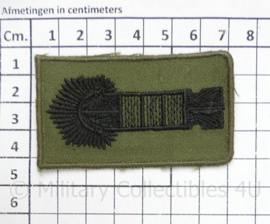 Scherpschutter kampioen GVT embleem - afmeting 7 x 4 cm - origineel