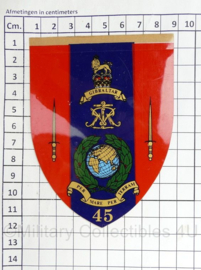 Britse leger 45 Commando RM Royal Marines sticker - 11,5 x 8,5 cm - origineel