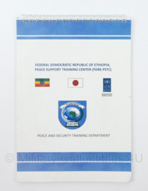 FDRE-PSTC Federal Democratic Republic of Ethiopia Peace Support Training Centre notitieblok - 15 x 0,5 x 21,5 cm - origineel