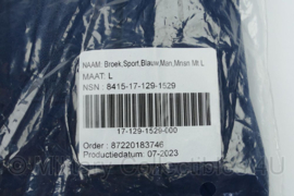 KL Broek Sport Man MNSN Sportbroek blauw  model 2023 tot heden Korte pijpen - maat Large - nieuw in de verpakking - origineel