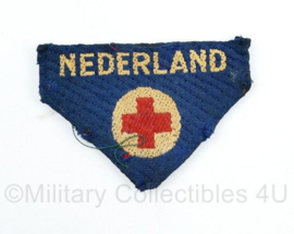 MVO Rode kruis embleem Nederland gevouwen - 8 x 6 cm - origineel