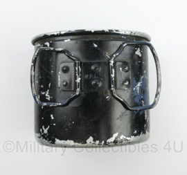 WO2 Duits model veldfles beker aluminium zwart  - fabrikant WAL54 - origineel net naoorlogs