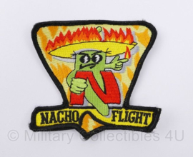USAF US Air Force Nacho Flight patch met klittenband - 9 x 10 cm - origineel