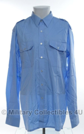KMAR Koninklijke Marechaussee overhemd lichtblauw - LANGE mouw - gebruikt - maat 40-5 - origineel