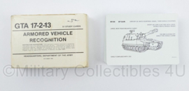 US Army Armored Vehicle Recognition GTA 17-2-13 Study Cards - origineel