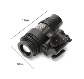 DUMMY PVS18 PVS-18 Night Vision Device nachtkijker voor MICH FAST helm ZWART (zonder helm)