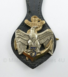 Franse 3e RIMa 3e Régiment d'Infanterie de Marine borsthanger - 8,5 x 4 cm - origineel