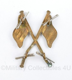 WO2 Britse cap badge Royal Signals Regiment - 5 x 4 cm -  origineel