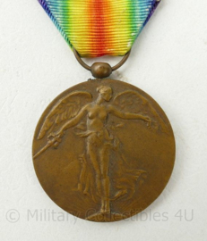 Belgische overwinningsmedaille 1914-1918 - 10 x 4 cm - Origineel