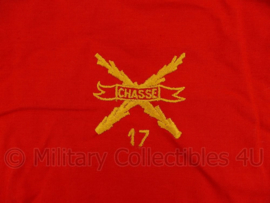 KL Nederlandse leger halsdoek 17 Regiment Infanterie Chasse - rood - origineel