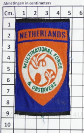 Defensie en Kmar VN Verenigde Naties Sinaï missie embleem Netherlands - 9 x 2 cm - origineel