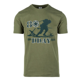 D-Day 80th Anniversary t-shirt GROEN - maat Small t/m XXL