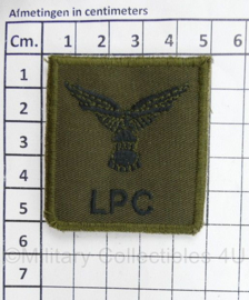 Defensie GVT LPC Landingsplace Controller borstembleem - met klittenband - 5 x 5 cm - origineel