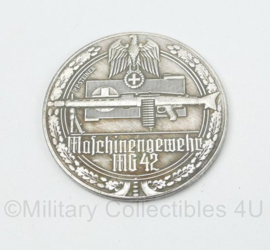 WO2 Duitse 2 Weltkrieg 1939-1945 Maschinengewehr MG42 coin - diameter 5 cm