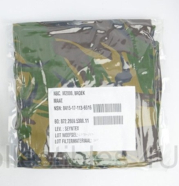 KL Nederlandse leger NBC M2000 broek Woodland camo - nog geseald - maat Large Long - origineel