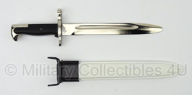 Garand bayonet Honor Guard Chroom met witte schede