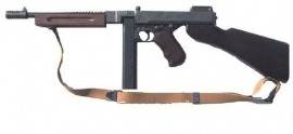 Thompson SMG .45 carry strap - topkwaliteit met replica stempels!