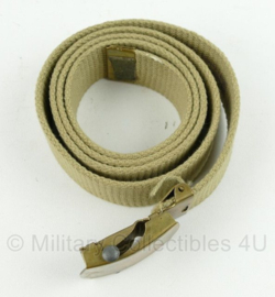 WO2 US khaki Officer trouser belt Broekriem - 95 of 100 cm - origineel