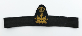 Koninklijke Marine mutsband met embleem - 29 x 8,5 x 4 cm  - origineel