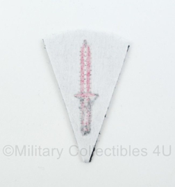 WO2 Britse British Royal Marine Commando Brigade Dagger patch embleem - black base - 4,5 x 7 cm