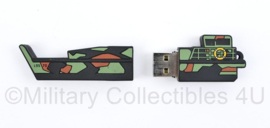 Defensie nieuwe usb stick van landingsvaartuig - in opbergdoosje - 8 GB capaciteit - 10,5 x 2,5 cm - origineel