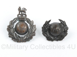 Britse Royal Marines Commando baret insignes metaal set - origineel