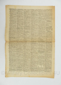 WO2 Duitse krant Tageszeitung nr. 216 13 september 1943 - 47 x 32 cm - origineel