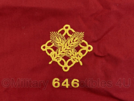 Nederlands leger halsdoek 646 WKTRCIE  Wektroepencompagnie Regiment Bevoorrading en Transport Troepen -origineel