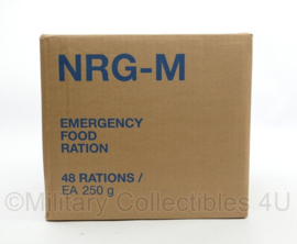 1 doos met 48 stuks NRG M Emergency Food Ration 1150 kcal Best Before 08-2031 - 28 x 24 x 26 cm