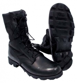US Army en korps mariniers  jungle boots WELLCO - zwart - maat 6XW - met Panama zool - ONGEBRUIKT - origineel
