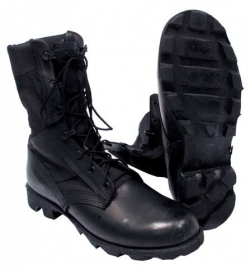 US Army  jungle boots maker Wellco - zwart - maat 6R tm. 14 - met Panama zool - gebruikt - origineel