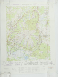 Duitse stafkaart NATO Truppenübungsplatz Bergen - 1 op de 50.000 - 75 x 56 cm - origineel