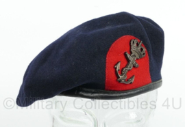 KMARNS Korps Mariniers baret met insigne - maker Hassing - maat 56 - gedragen - origineel