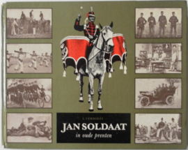 Boek Jan Soldaat in oude prenten - L. Verhoef - afmeting 22 x 17,5 cm - origineel