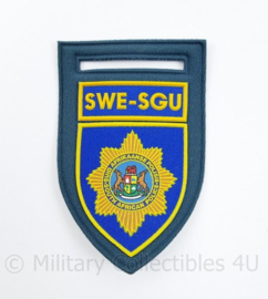 Borsthanger SWE-SGU South African Police Special Guard Unit van stof - 11,5 x 7 cm - origineel