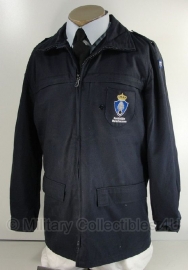 KMAR Marechaussee uniform parka  - donkerblauw - MET insignes - Small tm. 112 cm. borstomtrek - origineel