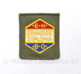 Defensie eenheidsdiploma EHBO GVT - 5 x 5 cm - origineel