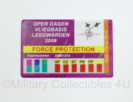 Open Dagen Klu ID kaart Force Protection 2008 -  origineel