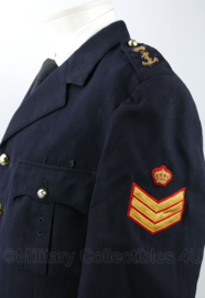 KMARNS Korps Mariniers Barathea uniform jas Sergeant Instructeur - maat 53 uit 1974 - gedragen - origineel