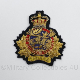 Canadese leger Algonquin Regiment Northern Pioneers patch van metaaldraad - 7 x 6,5 cm - origineel