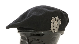 Italiaanse leger Militaire Academie baret met insigne - zwart - maat 53 tm. 57 -origineel