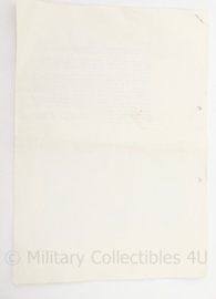 Sinfo Bulletin nummer 1 Sinaï missie Kmarns en Kmar Multinational Force & Observers- origineel