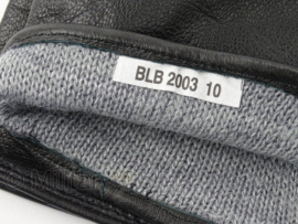 KL Nederlandse leger handschoenen leder heren gevoerd zwart slipon-model 2005 - maat 12 - nieuw in verpakking - origineel
