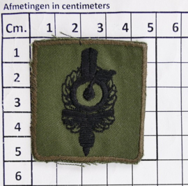 KL Nederlandse leger Militaire 24 uurs rit borstembleem GVT- 5 x 5 cm - origineel