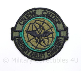 USAF Crew Chief Military Airlift Command patch - 8 x 7,5 cm - origineel
