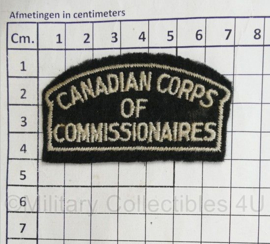 Canadese leger Canadian Corps of Commissionaires shoulder title - 7 x 4 cm - origineel