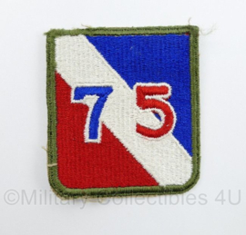 Wo2 US Army 75th Infantry Regiment patch cut edge - 7 x 6 cm - origineel